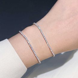S925 sterling silver small Roman zircon bracelet for women with a cool and aloof style. Instagram is a niche high-end design a minimalist set of sparkling diamonds ZE7H