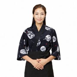 japan Catering Women Cook Uniform Hotel Profi Kitchen Jacket Cuisine Winehouse Chef Shirt Sushi Restaurant Waiter Overalls N4sp#