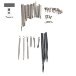 Tooyful 1 Set Clarinet Repair Tool Kit Steel Spring Leaf Key Rollers Screws Reed Needle Woodwind Parts