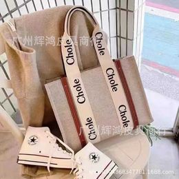 Original Chlee Physical Tote Canvas Womens Bag Handheld Commuting Large Capacity Mommy Single Shoulder Crossbody Computer