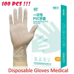 Disposable Gloves 100 PVC Clear Powder Free Tattoo Car Detailing Mechanic Food Hygiene Cleaning Catering Beauty