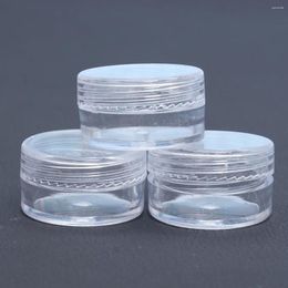 Storage Bottles 50pcs Container 5g/ 5ml Empty Samples Containers Sample Jars With Leakproof Lids Transparent