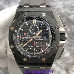 Top AP Wrist Watch Mens Royal Oak Offshore 44mm Diameter Automatic Mechanical Gentlemen Watch Sports and Leisure Luxury Watch 26400AU.OO.A002CA.01