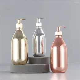 Storage Bottles 500/300ml Bathroom Soap Dispenser Reusable Hand Pump Bottle Shower Gel Shampoo Refillable Container