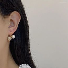 Stud Earrings Pearl Minority Design Sense 2024 Fashion Temperament Senior Two Wear Female.