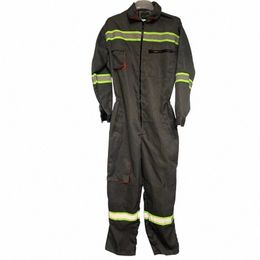 hi Vis Working Overalls Lg Sleeves Multi Pockets Factory Worker Coveralls Work Jumpsuit Welding Suits Workshop Uniforms M-4xl y7JG#