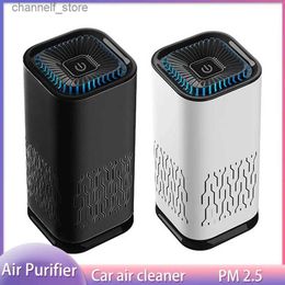 Air Purifiers Youpin Car Air Purifier Home Vehicle Cleaner Air Freshener HEPA USB Cable Remove Smoke Odor Compact Desktop Purifiers NewY240329