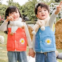 Down Coat 1-7Years Winter Vest For Girls Boys Autumn Tops Clothes Kids Children Ourtwear Baby Toddler Girl Warm Clothing