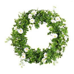 Decorative Flowers Spring Wreath Durable Home Garland Hanging For Holiday Indoor