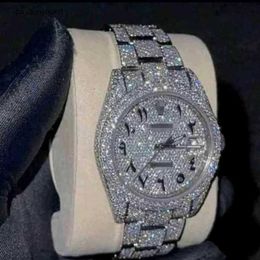 Roles Watch Swiss Watches Diamond Men Wristwatches Moissanite Mosang Stone Customization Can Pass the Test of Mens Automatic Mechanical Movement Waterp