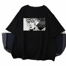 jojo Bizarre Adventure Anime T Shirt Harajuku Women Men Casual Vintage Streetwear Short Sleeve Plus Size T Shirt Unisex n1pj#