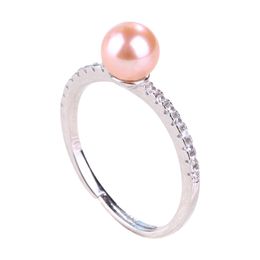 Party Rings 100% Natural Freshwater Pearl Ring High Quality Jewelry Women 925 Silver Rings