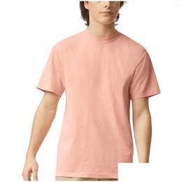 Mens T-Shirts T Shirts Fashionable Spring/Summer Casual Short Sleeved Round Workout For Men Loose Fit 6Xl Big And Tall Drop Delivery A Ot6Sd
