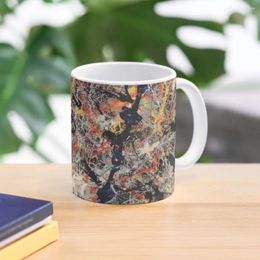 Mugs Jackson Pollack | Blue Poles Coffee Mug Tourist Thermal Cups Ceramic