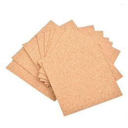 Table Mats DIY Backing Sheet Cork Coasters Package Contents Heat Insulation Square Mat 20Pcs Anti-slip Surface.