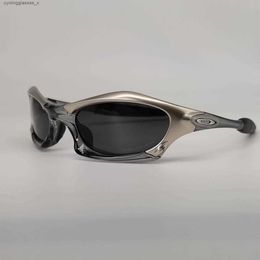 Y2K Future Technology Style Cycling Glasses Alloy Plastic Splice Frame F1 Drivers Sunglasses Steampunk