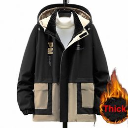 men's Winter Parkas Thick Warm Jacket Coat Plus Size 10XL 12XL Fi Casual Patchwork Jacket Male Thick Windbreak Outerwear k6w9#