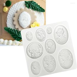 Baking Moulds Cameo Collection Portrait Silicone Mould Fondant Chocolate Sugarcraft Cake Decorating Tools Accessories