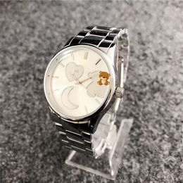 2024 New Fashion Spanish Bear Watch Bracelet Charm Set: Light Luxury Gift for Couple and Friends