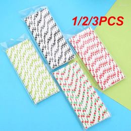 Drinking Straws 1/2/3PCS Creative Colorful Paper Striped Straw Bar Accessories Beer Drink Kitchen Cocina Home