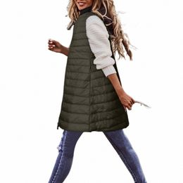 ultra-light Winter Down Jacket For Women Lg Style Down Coats Sleevel Feather Warm Waistcoat Down Vest Outerwear Coats Woman H1EB#