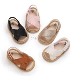 Sandals Newborn Infant Baby Boy Girls Shoes Summer Sandals Casual Soft Bottom Non-Slip Breathable Baby Shoes Prewalker 240329