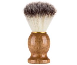 Men039s Shaving Brush Badger Hair Wood Handle Barber Salon Men Facial Beard Cleaning Appliance Shave Tool2185624