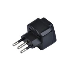 3pin Brazil Brazilian AC Power Plug UK/US/EU To Brazil Brasil Socket Travel Power Adapter Plug 3 Pin Converter Type N Plug