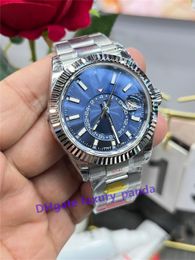 NF Factory Super Edition Men's Watches 326934 42mm Automatic Mechanical CAL.9001 Movement Sapphire Night Glow Waterproof Blue dial Luxury Wristwatches-6