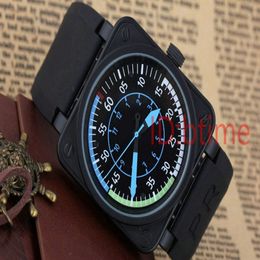 BBR-01 AIRSPEED NEW BELL AVIATION FLIGHT MENS AUTOMATIC MOVEMENT LIMITED EDITION MECHANICAL Watches FASHION RUBBER STAINLESS STEEL294p