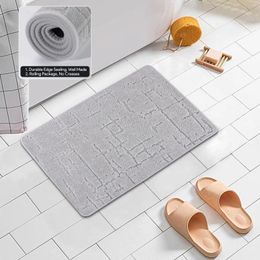 Bath Mats Bsorbent For Bathroom Non Slip Stylish Soft Comfortable Machine Washable