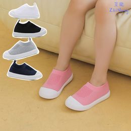 Children baby Kids shoes pink black grey running infant boys girls toddler sneakers Shoes Foot protection Waterproof Casual Shoes P4PD#