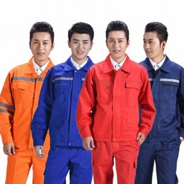 spring Work Clothing Jacket Pants Weldingsuit Anti-sparking Wear-resistant Safety Mechanic Auto Repair Uniform Workshop Coverall Z284#