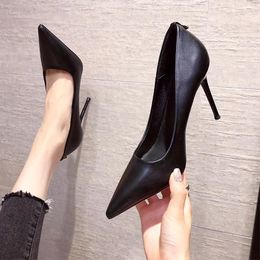 Dress Shoes Women's Summer And Styles Versatile Spring Autumn Small Daisies Thin Heels Pointed High Single