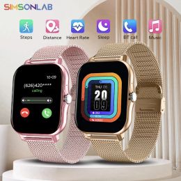 2023 NEW SmartWatch Android Phone waterproof IP67 1.69" Colour Screen Full Touch Custom Dial Smart Watch Women Bluetooth Call Smart Watch Men