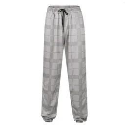 Men's Pants Casual Sports Summer Plaid Men S-3xl Straight Trousers For Male/Female Harajuku Hip-Hop