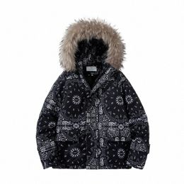 winter Jacket Men Hooded Parka Fur Collar Men Korean Lg Jacket Coat Mens Hooded Windbreaker Parkas Oversize Warm Outwear S-4XL N1Dm#