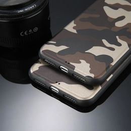 2024 Army Green Camouflage Case For iPhone 11 12Pro 13 Pro Max SE 2020 X XR XS Max 6 6S 7 8 Plus Soft TPU Silicone Back Cover