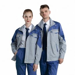 work Clothesthick Welding Suit Wear-resistant Uniform Durable Workshop Mechanics Workwear Multi Pocket Repairmen Cargo Coverall J2Vp#