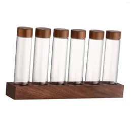 Storage Bottles Coffee Bean Tubes Dispenser Jar Containers With Shelf For Retail