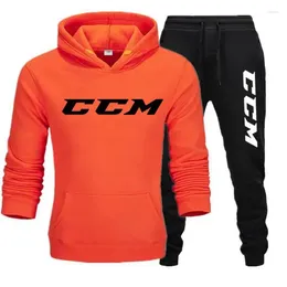 Men's Tracksuits CCM Men Women Sweatshirts Sweatpants Sportswear Pants Set Outdoor Sports Running Couples Hoodies Suits S--XXXL