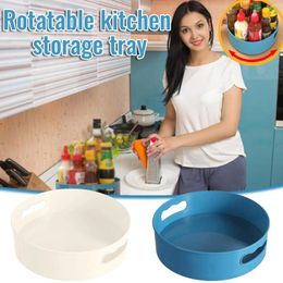 Storage Bottles Non Turntable Lazy Plastic Rotating Rack 360 Spinning Tray Organizer For Containers With Lids Organizing