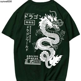 Summer 3d Dragon Image Digital Printing Sports Round Neck Casual Short Sleeved T-shirt