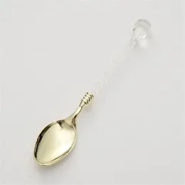 Coffee Scoops Crafts Vintage Ins Creative Crystal Hand Ice Cream Dessert Mixing Spoon