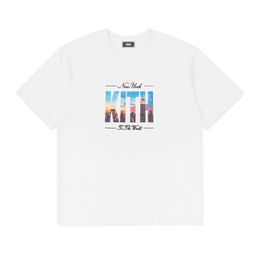 Printed Vintage T-shirt Men Print Tee Shirts White Color 2024ss New T Shirts