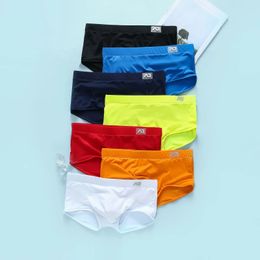 Mens swimming trunks with low waist antiembarrassing quickdrying youth sports mens boxers addicted 240402