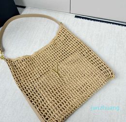 2024 Straw Hobo Bag Summer Beach Bags Weave Shoulder Underarm Hobos Luxury Tote Bag Handbag Beach Totes Lafite Grass