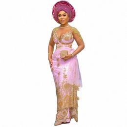 SQUISITI SEATURA PINK SEACHE PINK DRES ASOEBI STILE CAPPETTI FORMALE ABIETTORE NIGERIAN AFRICANO GUESTRO DR 2024 PLI PLI PLI PLIGE Z97G#