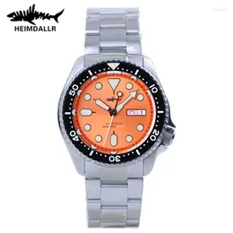 Wristwatches HEIMDALLR Skx007 Watch Men SKX 007 Ceramic Bezel 200M Water Resistance NH36 Automatic Movement Mechanical Watches Dive