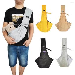 Cat Carriers Pet Dog Bag Foldable Backpack Single Shoulder Crossbody Portable Outdoor Travel Comfortable Carrying Supplies